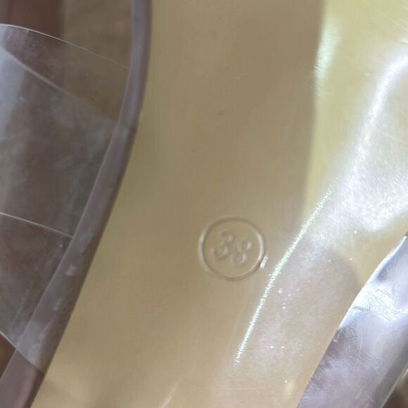 Dream Pairs Womens Clear Strap Transparent Block Heel Sandals Size 38 - Picture 8 of 8